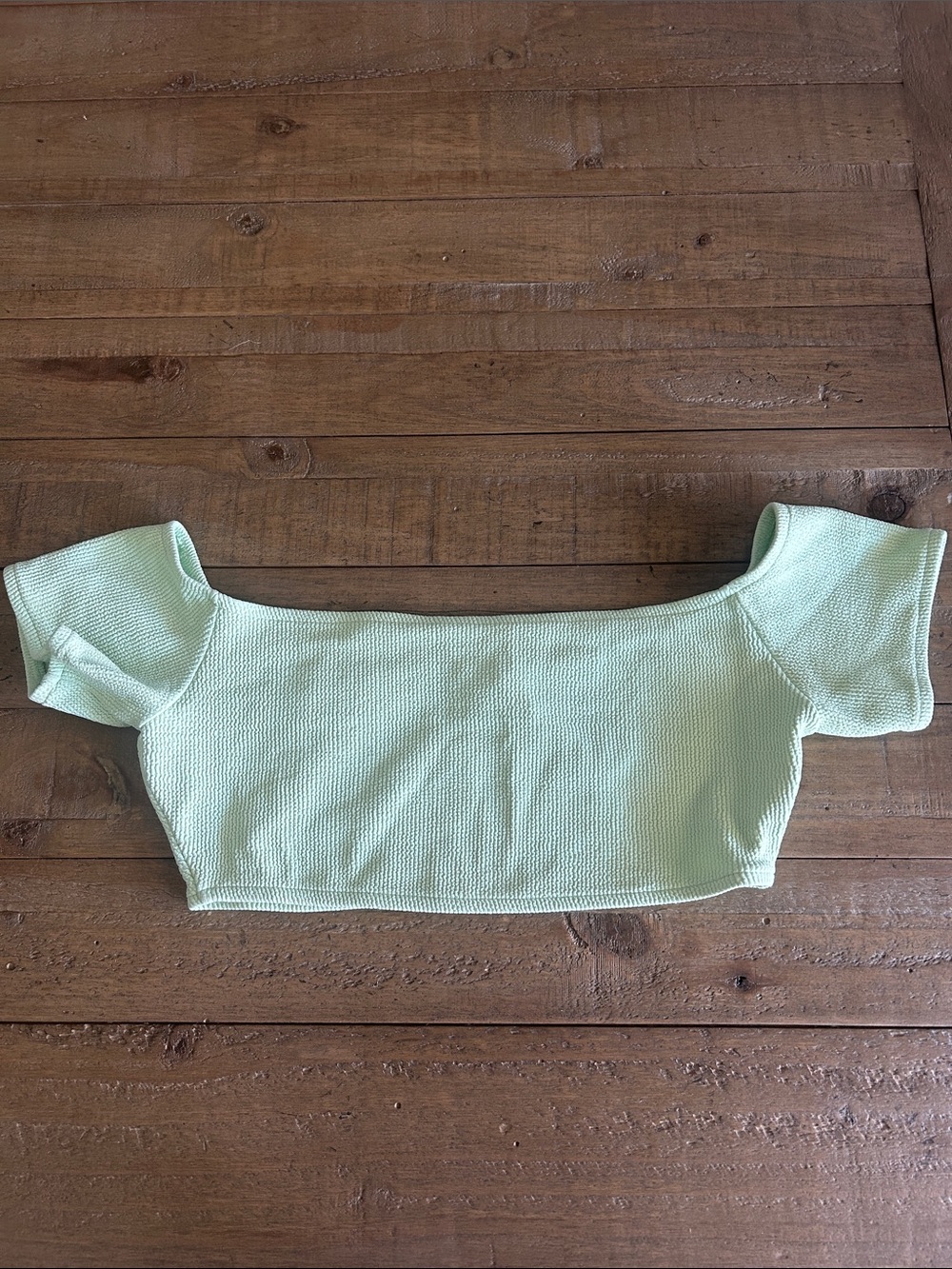 Zara Pastel Green crop